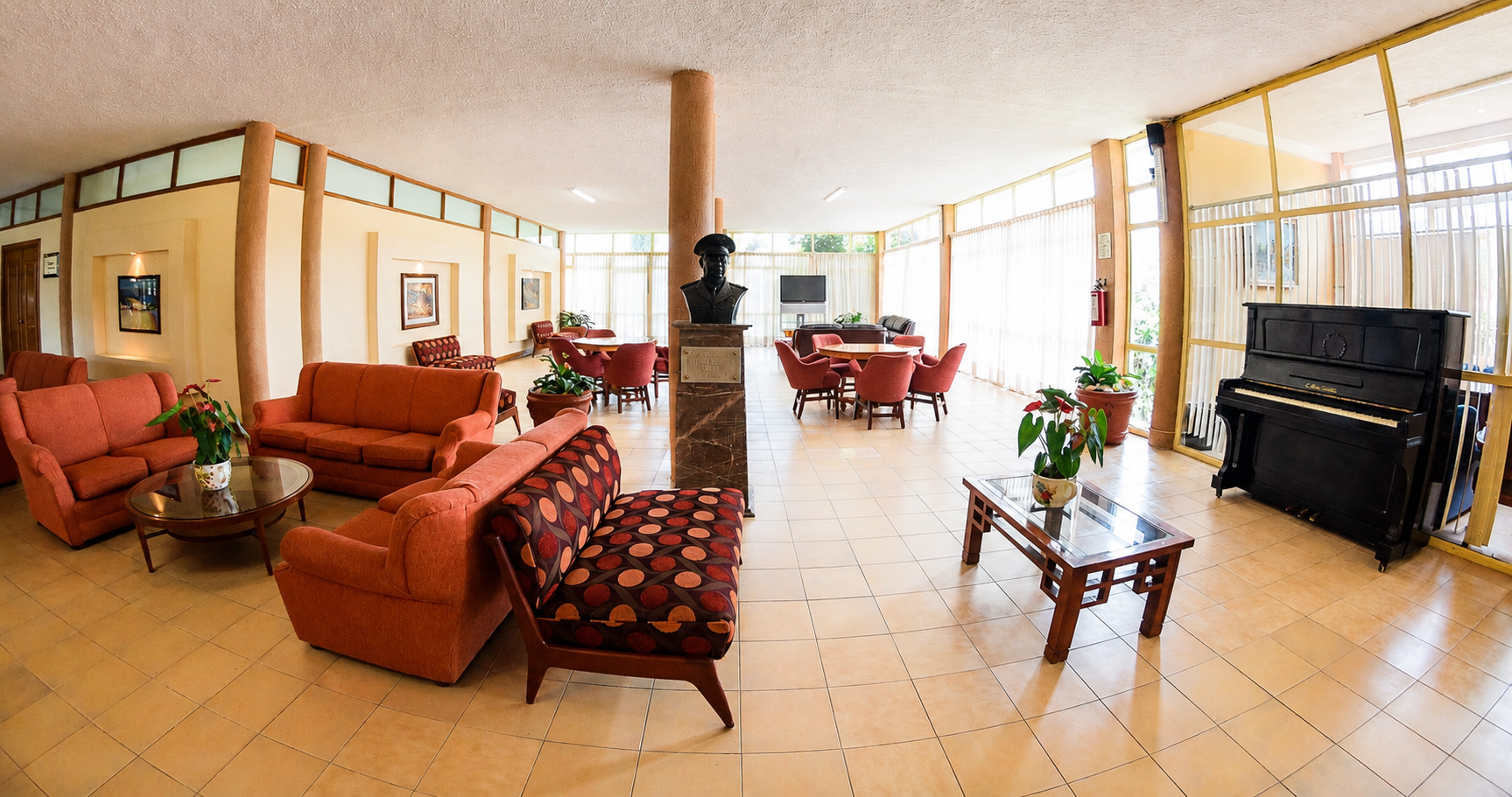 Lobby del hotel Villa Vergel